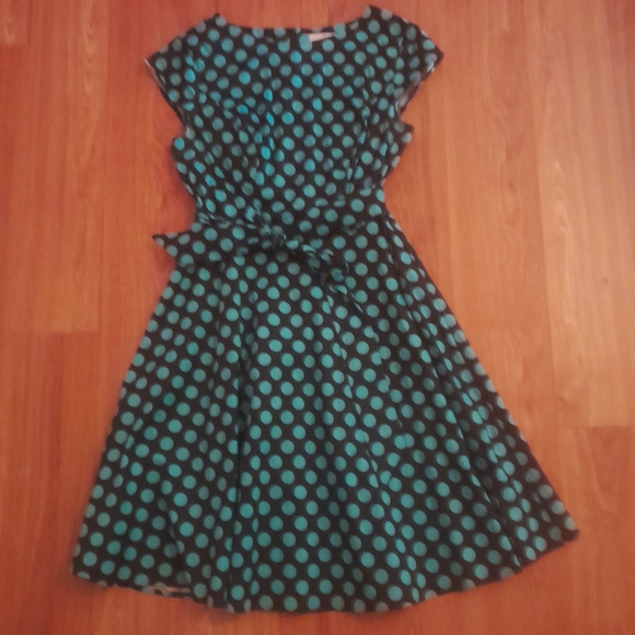 NWOT DRESSYSTAR RETRO Polka Dot Dress XL - Picture 3 of 9